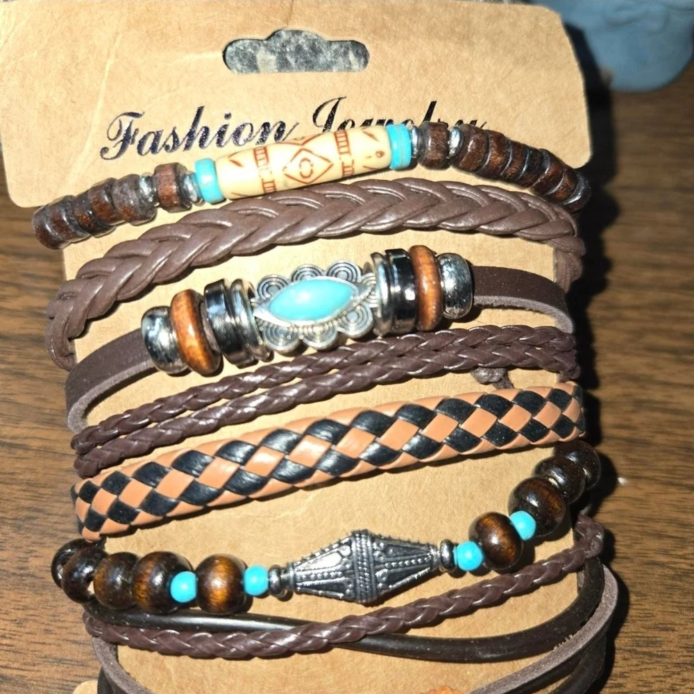 Bundle of 6 Boho Macramé & Beaded Bracelets – Festival Vibes Set 🌞✨ - Picture 2 of 3